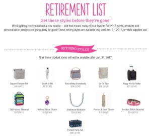 These products are retiring soon!  Order while you can!