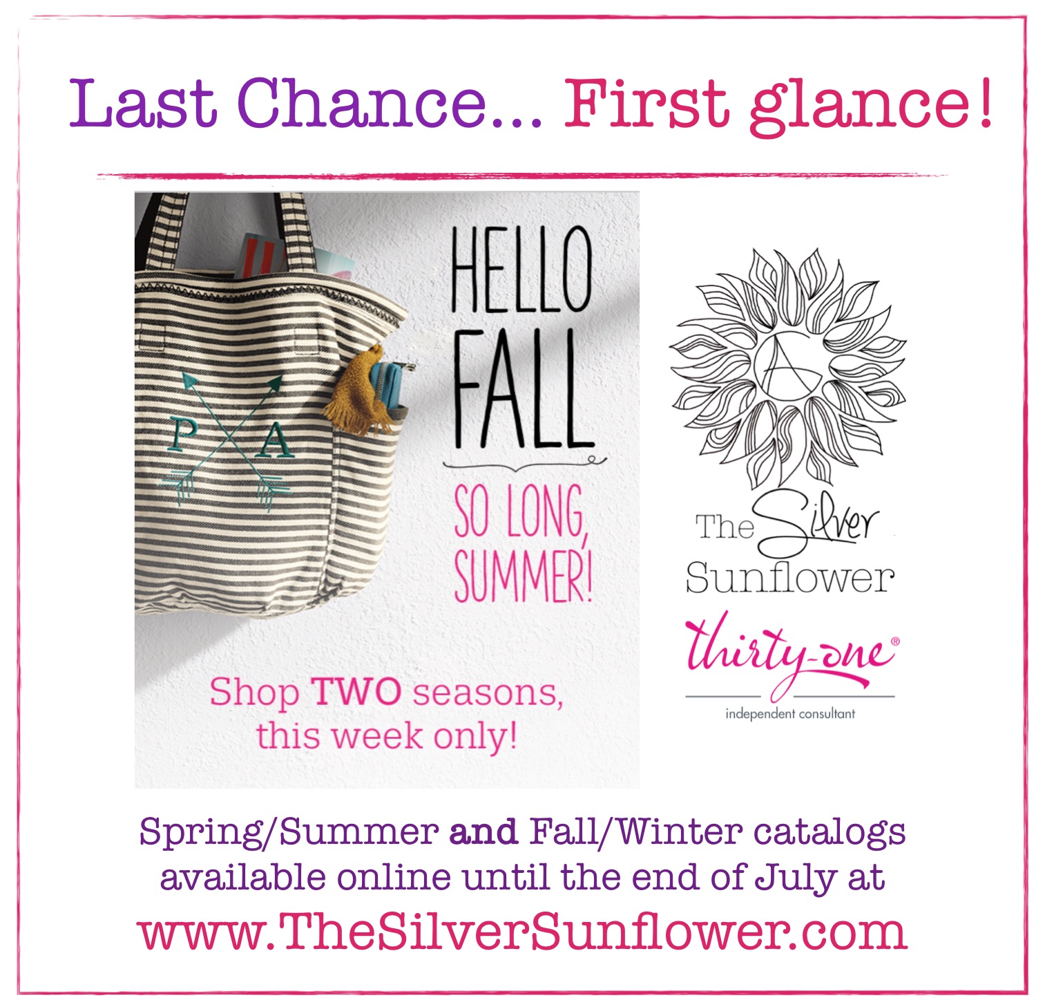 Last chance for Spring Summer first glance at Fall Winter The